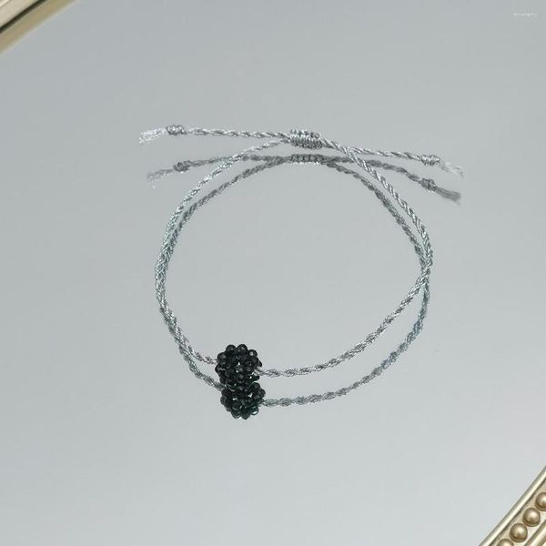 Strand lii ji Real Stone Garnet Green Onyx Spinel Lapis Lazuli Ball Bracelet Дружба, детские украшения 14-24 см.