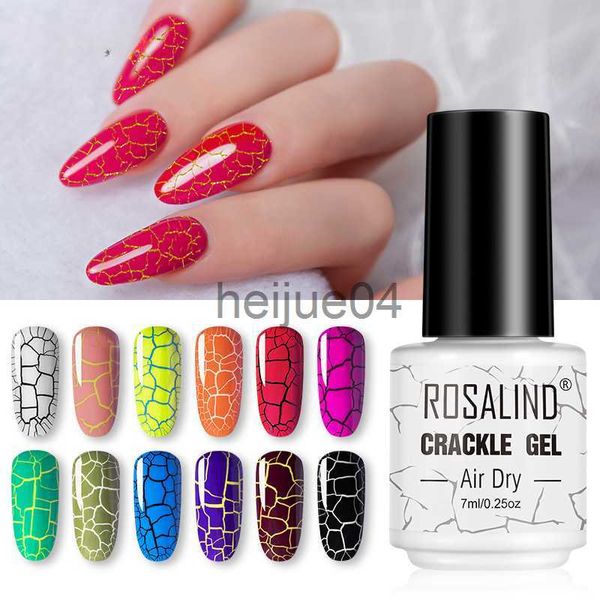 Smalto per unghie Crackle Smalto per unghie Cracking Lacca per unghie Asciugatura rapida Nail Art Gel Manicure Per UV Base semipermanente Top Coat smalto per unghie x0806