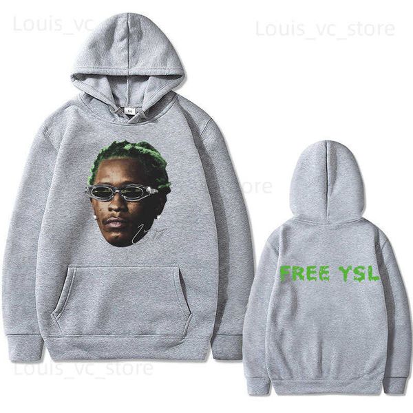 Rapper Concert Young Thug Thugger Slime Season Felpa con cappuccio Green Rare Hip Hop Stampa Felpe con cappuccio Uomo Rap Abbigliamento Uomo Felpa oversize T230904