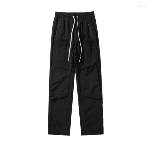 Pantaloni da uomo High Luxury Men 2023 Cotton Under My Car Zip-up Comodo nylon Parkour Sweat Sport casual Khaki Cargo # A05