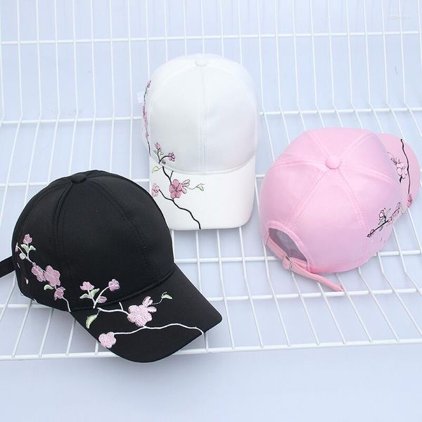 Ball Caps Fashion Summer Unisex Cotton Outdoor Plum Emelcodery Baseball Cap Snapback Travel Sports Hats Мужские дамы Sunhats регулируются