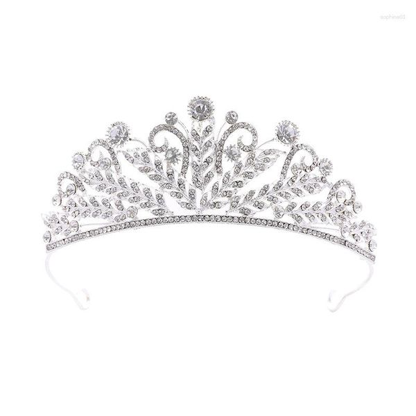 Headpieces simples e atmosférica coroa noiva tiara 18 anos de idade princesa adulto aniversário casamento vestido acessórios para o cabelo