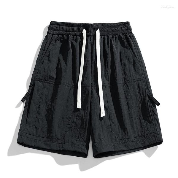 Мужские шорты 2023 Мужские летние короткие брюки спортивные мешковатые пляжные сундуки, бегущие прохладные половину спортивной одежды Негабаритный jorts m-4xl