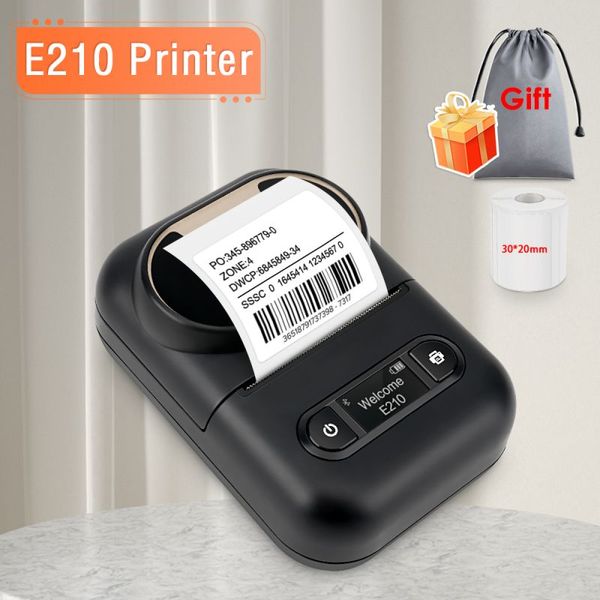 selbstklebender Thermo-Etikettendrucker E210 Mini kabelloser Bluetooth-Etikettendrucker, ähnlich wie Niimbot B21 Etikettengerät für den Heimgebrauch im Büro