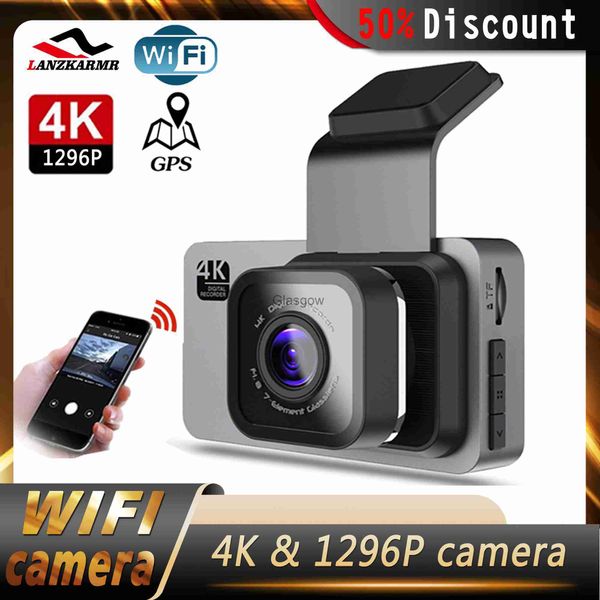 Ön cam silecekleri wifi araba dvr 30 inç ekran 4K1296p çift lens arka görünüm kamera aracı kamera video kaydedici 24 saat park monitörü x0901