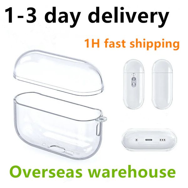 Per gli Stati Uniti DDP Airpods pro 2 air 3rd Accessori per cuffie Silicone solido Custodia protettiva per auricolari Custodia per ricarica wireless Apple Custodia antiurto