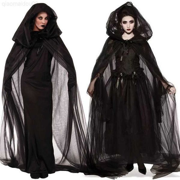 Costume a tema Halloween Cosplay Come Vampire Lady Dress Witch Death Robe Abiti Halloween Carnival Suit L230804