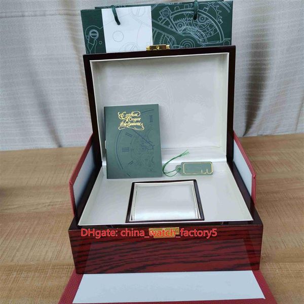 Vendita di scatole per orologi Royal Oak Offshore di alta qualità Guarda documenti originali Borsa in legno rosso con chiusura a scatola in pelle 20mm x 16mm 1KG 297t