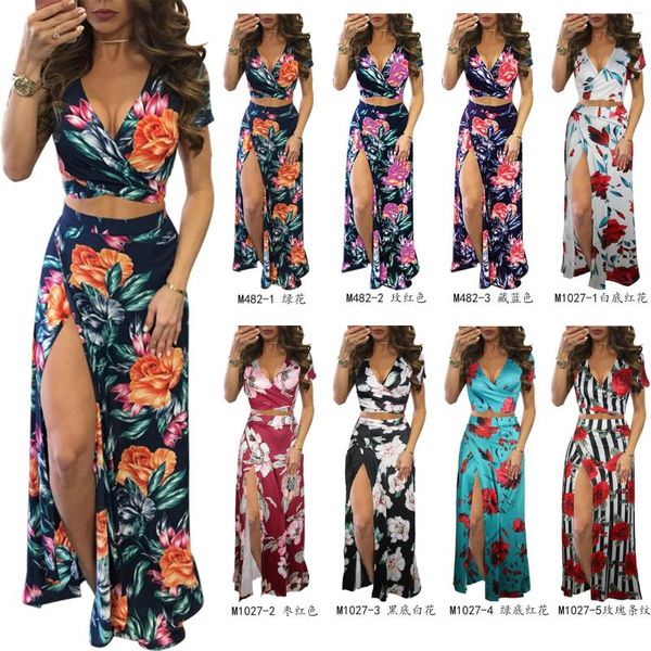 Calças Femininas de Duas Peças Roupas Adoráveis Vendas Vestido Clássico Floral CN (Origem)