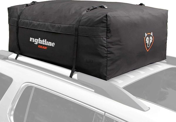 Rightline Gear Range 3 Wetterfester Dachfrachtträger für die Oberseite des Fahrzeugs, Befestigung mit oder ohne Dachträger, 18 Kubikfuß, Schwarz HKD230803 HKD230807