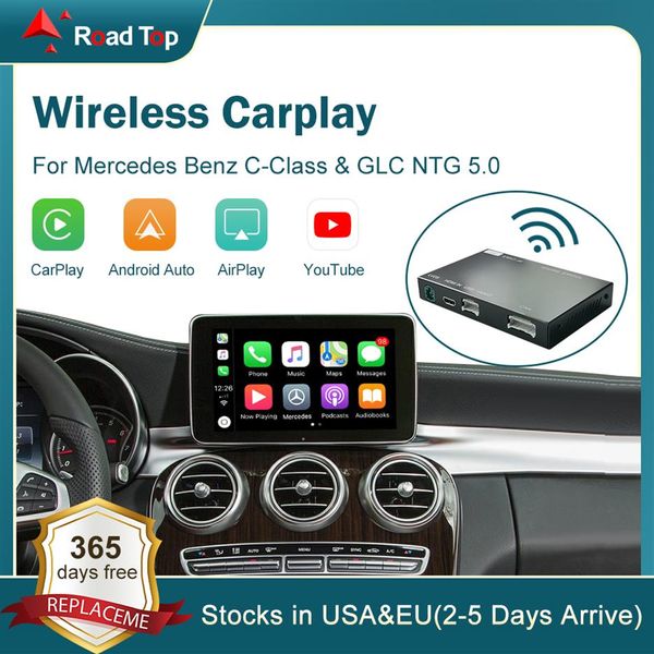 Drahtloses CarPlay für Mercedes Benz C-Klasse W205 GLC 2015–2018 mit Android Auto Mirror Link AirPlay Car Play-Funktionen281H