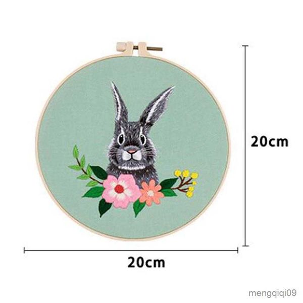 Китайские продукты Women Emelcodery с Cat Deer Rabbit Pattern Miderwork Set с вышивкой для начинающих Оптовая R230807