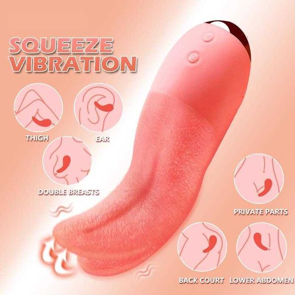 Massageador realista clitóris língua lambendo vibrador para mulheres prazer casais clit mamilo estimulador masturbador à prova dwaterproof água