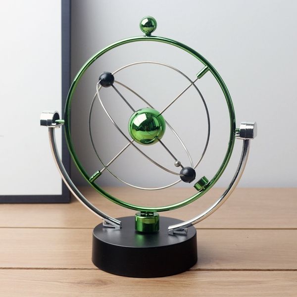 Objetos decorativos Estatuetas ton Pendulum Ball Balance Ball Rotating Perpetual Motion Ciência física Pêndulo Brinquedo Física Tumbler Decoração para casa 230804