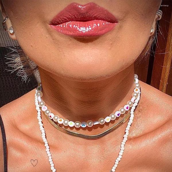 CHOKER DVACAMAN INS КРАСКОЕ СЕРДОВЫЕ ЖЕМБЛИ