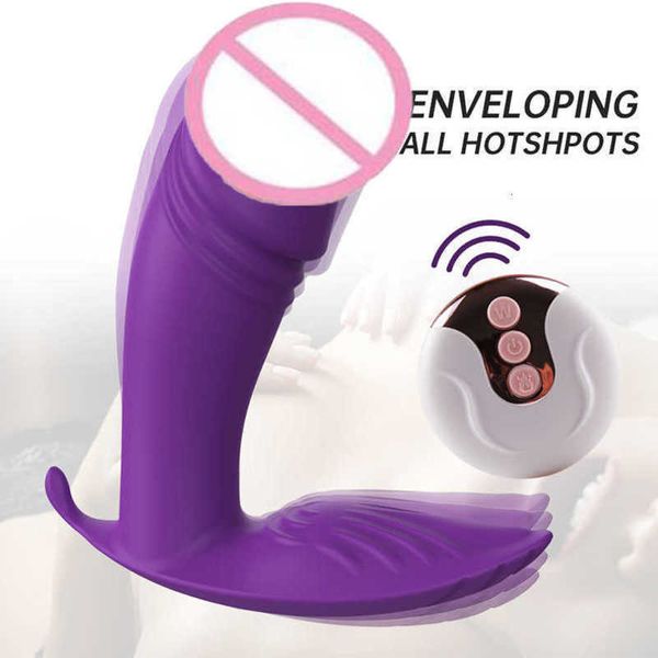 Massager femmina che indossa dildo vibrante telecomando vibratore clitoride vagina masturbazione massaggio per adulti forniture