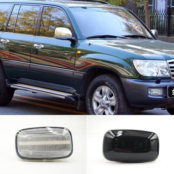 2Pcs Dynamic LED Side Marker luci parafango che scorre indicatore di direzione per Toyota Land cruiser Landcruiser 70 80 100 Series238e