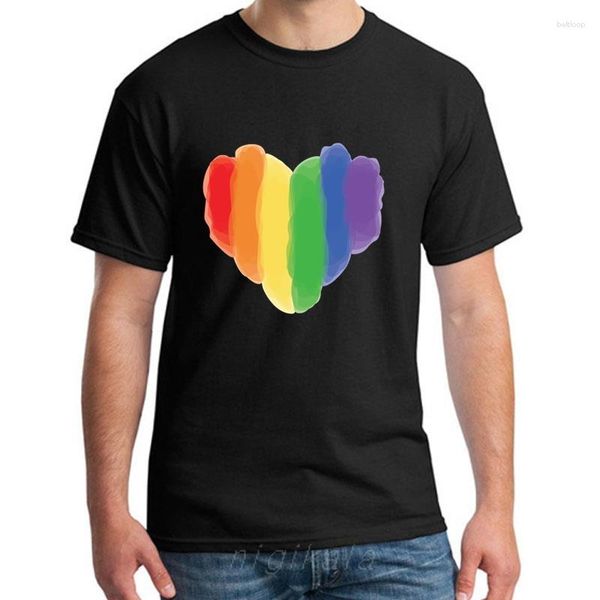 Magliette da uomo T-shirt Lgbt stampata Moda estiva Divertente Stampa di alta qualità Cotone casual Comoda T-shirt traspirante che assorbe il sudore