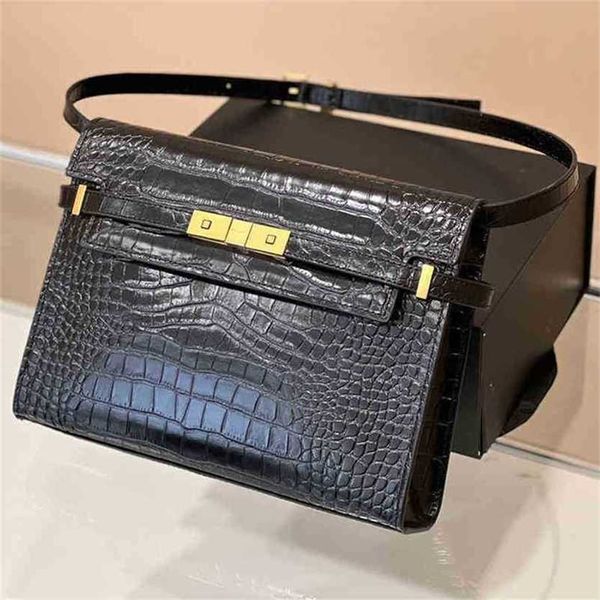 Manieren Umhängetasche Leder Handtaschen Designer Taschen Frauen Vintage Designer Handtasche Alligator Umhängetasche Einzigartige Messenger Klassische Geldbörsen 0429