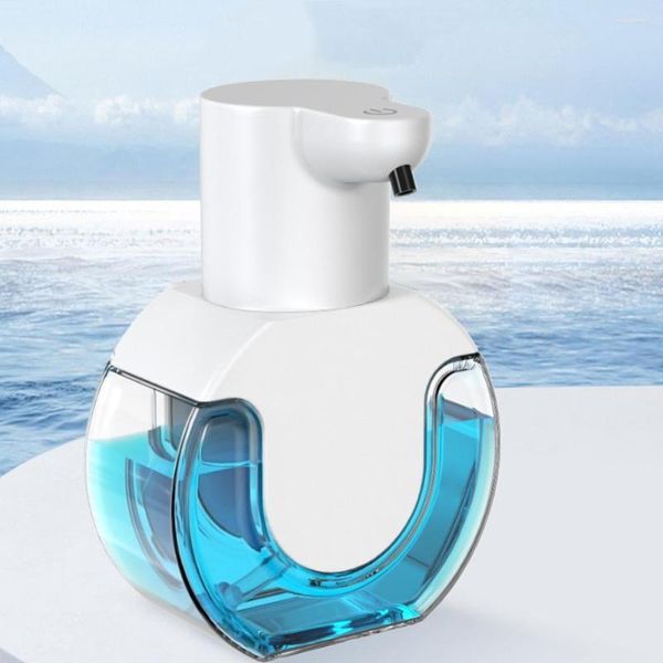 Dispenser di sapone liquido a induzione montabile a parete Smart Auto Touchless ricaricabile ecologico per cucina bagno