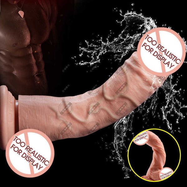 Massageador 19cmxxl adulto fornece fantasia feminina enorme vibrador masturbador pênis de borracha pênis realista para mulheres