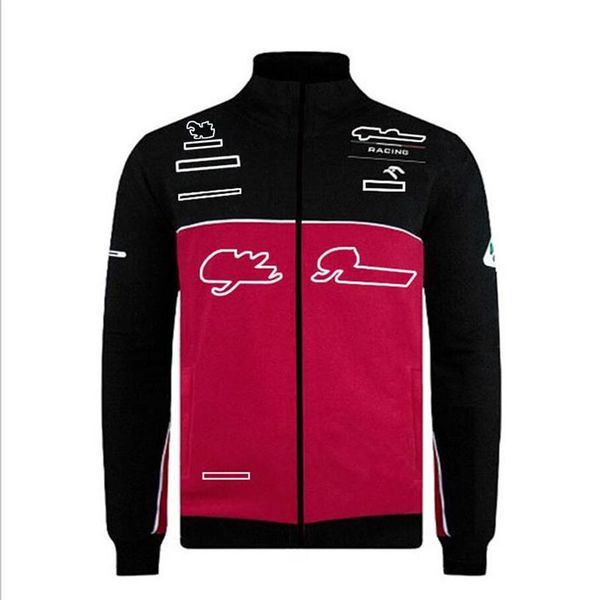 Giacca F1 Tuta da corsa della squadra di Formula Uno più maglione con cappuccio in velluto tuta calda autunnale e invernale personalizzata con lo stesso stile208h