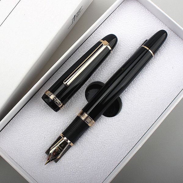 Фонтановые ручки Metal Jinhao x850 Fountain Pen Black Gold Ef f Nibs Школьные принадлежности Офис бизнес Письм