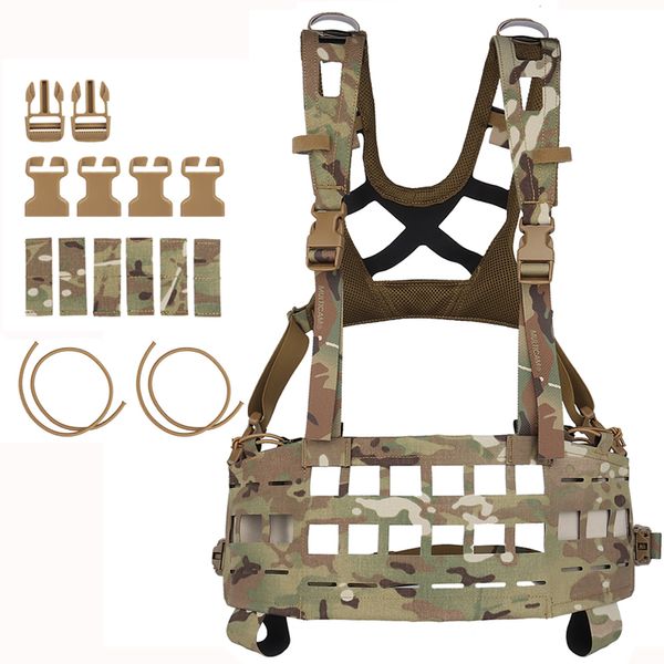 Canotte da uomo SPC Gilet tattico leggero Chest Rigs Materiale Cordura importato dagli Stati Uniti MOLLE Gilet da caccia militare di alta qualità 230804