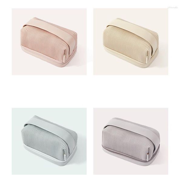 Bolsas de cosméticos femininas bolsa de higiene dupla camada multifuncional beleza grande capacidade moda ferramentas de maquiagem bolsas 2023