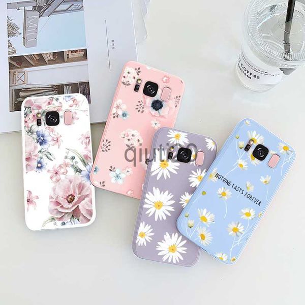 Custodie per cellulari Cover per Samsung Galaxy S8 Custodie per cellulari Protezione per Samsung Galaxy S8 / S8 S8 PLUS Fashion Flower Soft Fundas Back Cover x0807