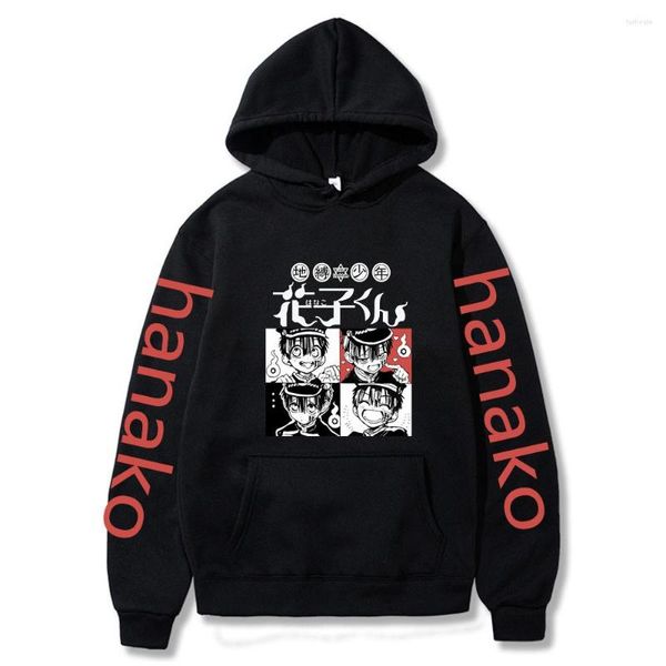 Moletom Masculino Hanako Masculino Harajuku Cartoon Bonito Engraçado Estampado Moletom Com Capuz Feminino Manga Comprida Outono Feminino Pulôver Com Capuz