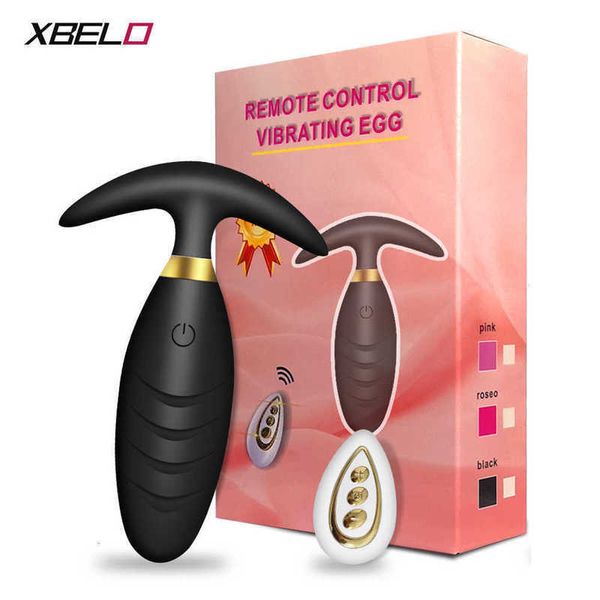 Controle remoto sem fio Anal Plug 10 Frequency Prostate Massager Vibrator Gay estimulador adulto bens para 18