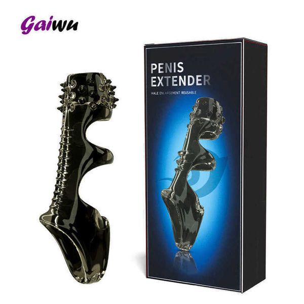 Massager Gaiwu Silicone Coules Penis Anello Penis Cockring Cugger per Man Cage Gage per adulti