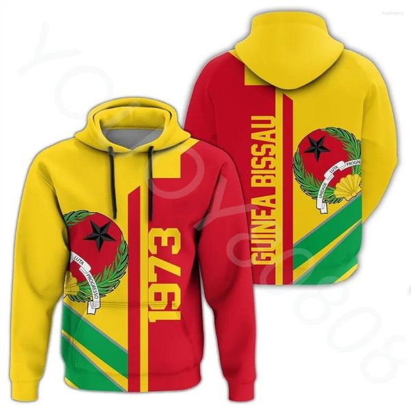 Moletons masculinos africanos estilo esportivo masculino casual estampado com capuz Guiné-Bissau semiconceito pulôver com zíper cardigã outono e inverno ne