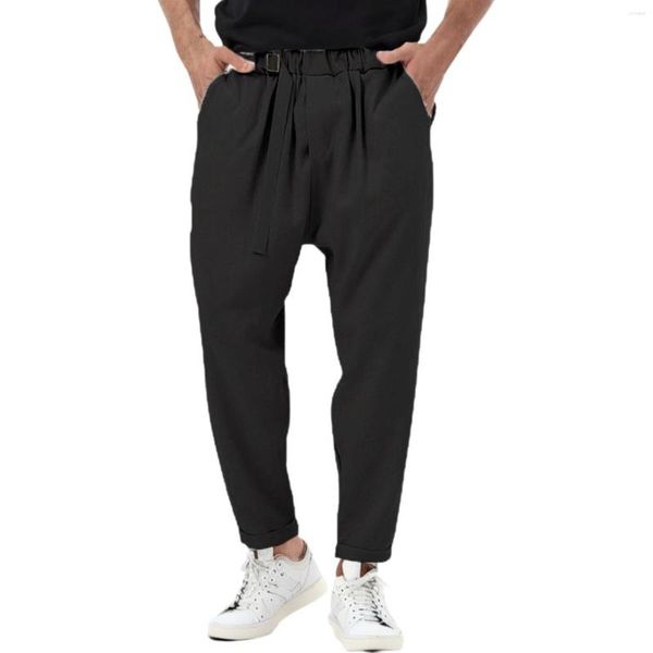 Männer Hosen Einfarbig Slim Fit Jersey Business Fashion Jogger Casual Arbeit Lange Hosen Bequeme Slip Männliche Kleidung