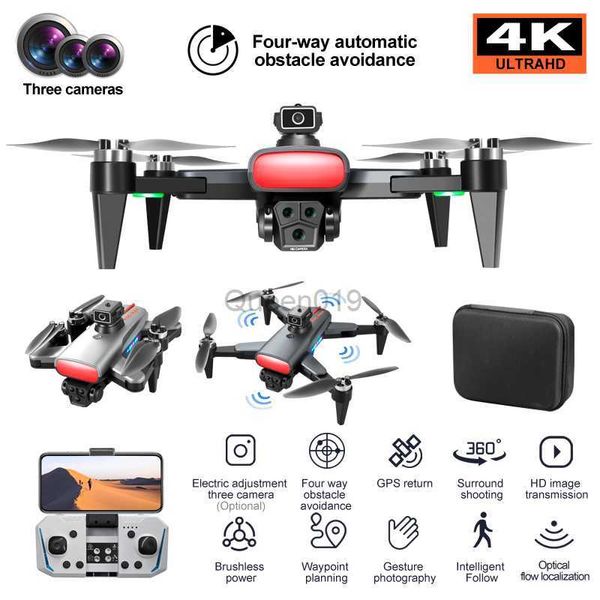 K90Max GPS RC Drone 4K Drei HD Kamera FPV 1200M Luft Hindernis Vermeidung Fotografie Bürstenlosen Motor Faltbare quadcopter Spielzeug HKD230807