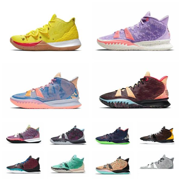 Andere Schuhe mit Logo Kyrie 7 Herren Basketball One World 1 People Chip Light Bone Kyries 5S Creator Hendrix Horus Rayguns Daybreak Me Dhj0G