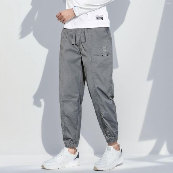 Männer Hosen 2023 Lose Casual Für Männer Elastische Taille Knöchel Länge Hosen Dünne Jogger Cargo Männer Plus Größe