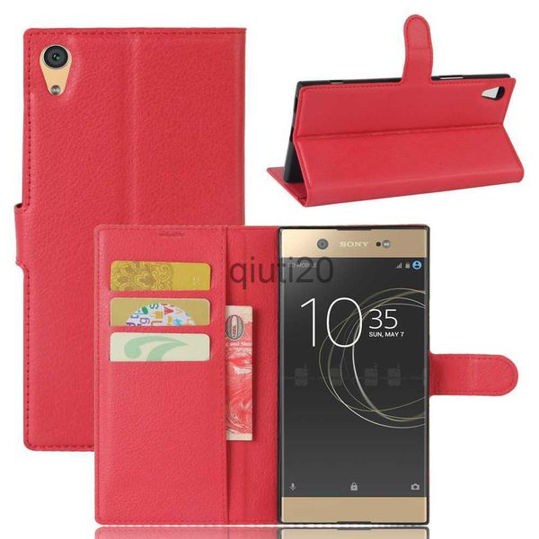 Capas de telefone celular de luxo capas protetoras para celular para sony xperia xa1 ultra g3221 g3223 dupla g3212 g3226 flip capa carteira bolsa de couro x0807