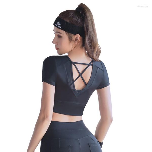 Camisas ativas top de ioga super elástico e justo sutiã esportivo fitness para mulheres corrida treino na academia roupa íntima cropped tops 2023