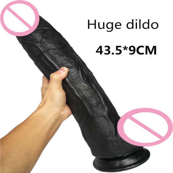 Massageador gode enorme vibrador xxl anal plug preto sexy para homens adultos 18 fêmeas masturbadoras de pênis pênis copos de vidrões