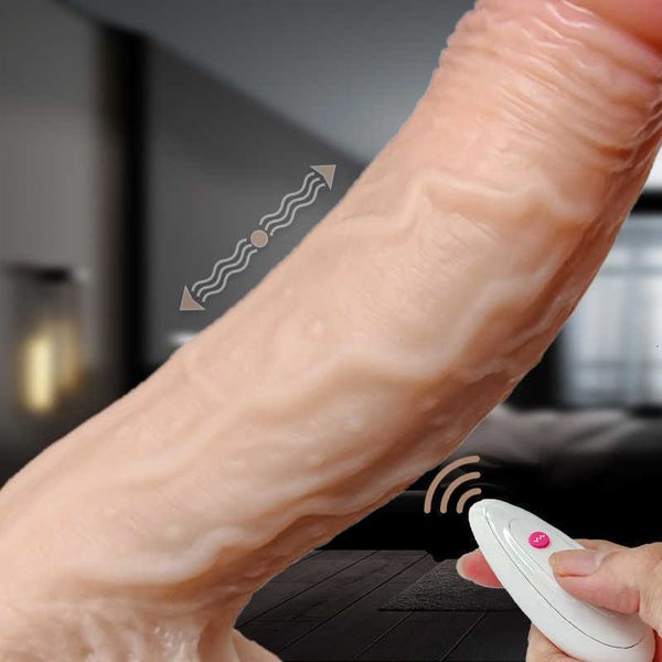 Massager Grande realistico dildo vibratore aspirazione tazza di aspirazione Peni con pelle vera sentenza della stimolazione a g-spot design impermeabile per femmina