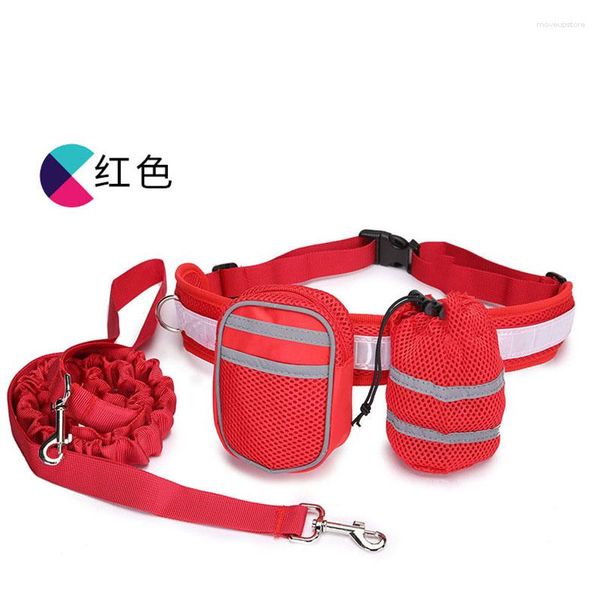 Bolsas para atividades ao ar livre Roupa de corrida esportiva para animais de estimação com bolsa de cintura