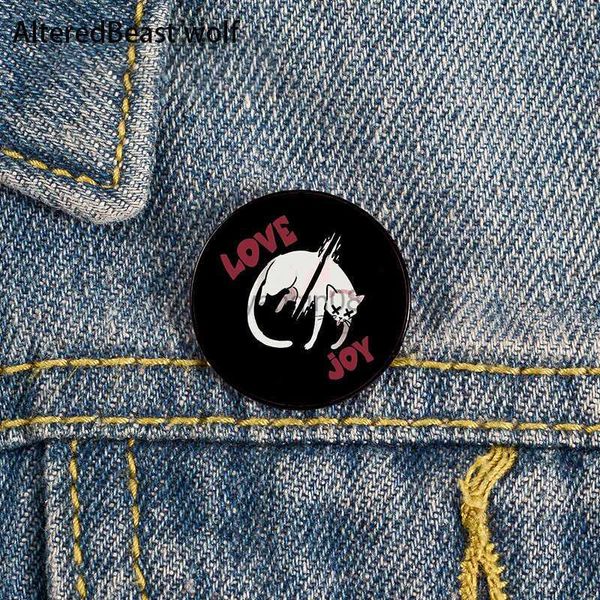 Булавки броши Lovejoy Band Dead Cat Pin Pin Custom Brooches рубашка ладель -ладель -учитель тота для сумки рюкзак