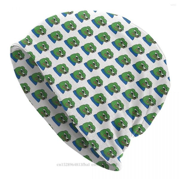 Boinas Pepe the Frog Outono Primavera Chapéus EMO Chapéu Fino Bonnet Caveiras Especiais Gorros Bonés Protetores de Ouvido Masculino Feminino