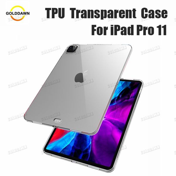 Capa para tablet em TPU transparente precisa e confortável para iPad 2/3/4/5/6/7/8/9/10 Pro 9,7 11 12,9 2022 Air 1/2/3/4/5 10,9 Mini 1/2/3/4 /5 Capa à prova de choque transparente macia