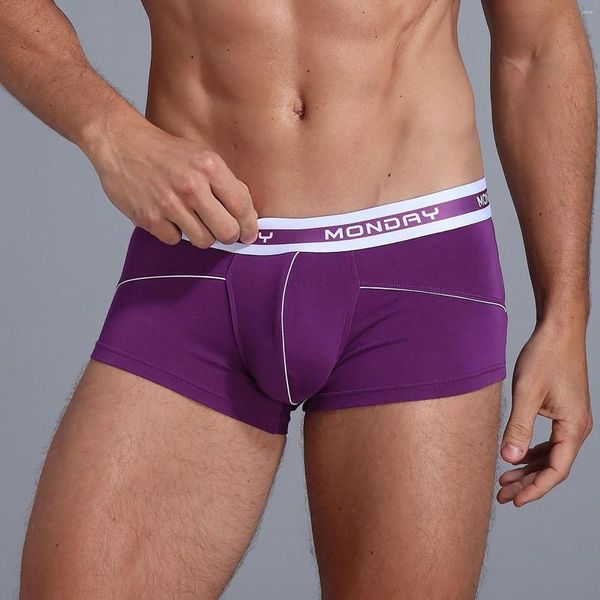 Mutande Uomo Intimo Boxer Boxer Cuecas Boxer Mens Boxer Sexy U Convex Pouch Uomo Mutandine da uomo traspiranti