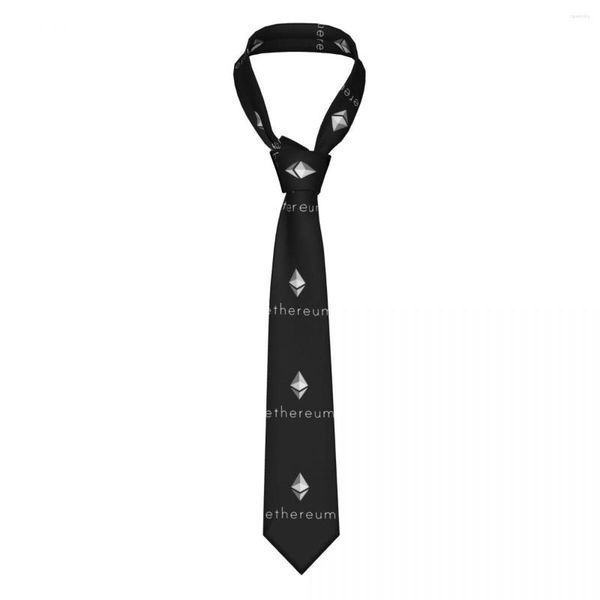 Bow Ties Ethereum Logo Erkekler Kravat Moda 8 cm Kripto Kripto Purpuz BTC Blockchain Boyun Tie aksesuarlar Cravat Hediye