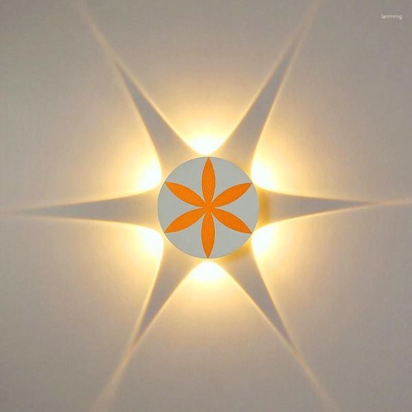 Lâmpada de parede moderna à prova d'água LED luz 4W 6W arandela redonda de alumínio decorar para quarto sala de estar escada corredor varanda iluminação