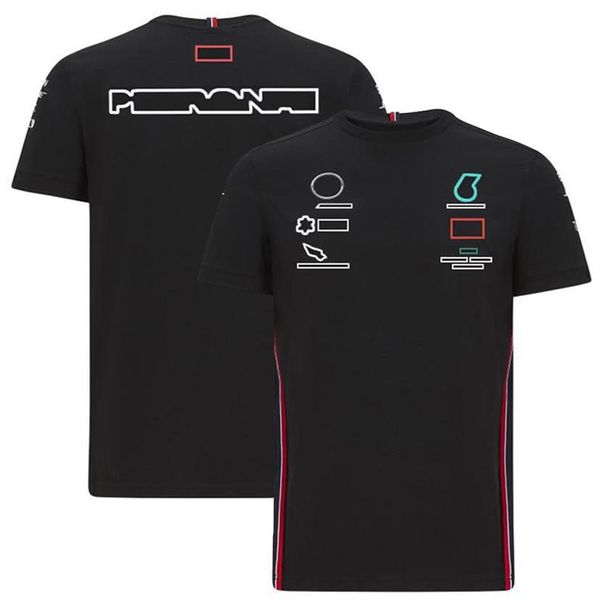 2022 New F1 Team T-Shirt Lapel Polo Suit Formula One Jacket Personalizado com o mesmo parágrafo299G